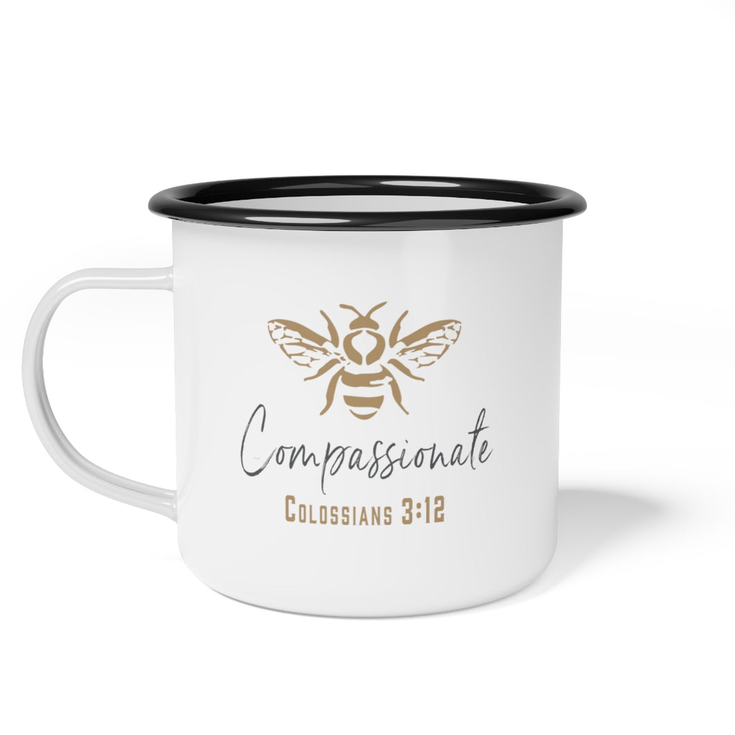 Be Compassionate Cup - Black Rim - 12 oz