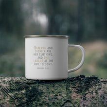 Load image into Gallery viewer, Prov 31:25 Cup silver edge