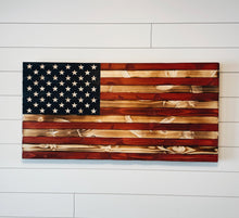 Load image into Gallery viewer, Hand Crafted Wood American Flag