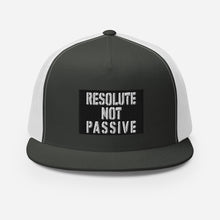 Load image into Gallery viewer, Resolute Not Passive Trucker Cap