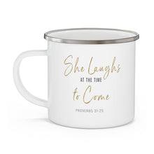 Load image into Gallery viewer, Prov 31:25 Cup silver edge