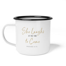 Load image into Gallery viewer, Prov. 31:25 cup -  Black Rim - 12 oz