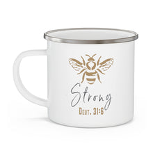 Load image into Gallery viewer, Be Strong Cup - Silver Rim - 12 oz
