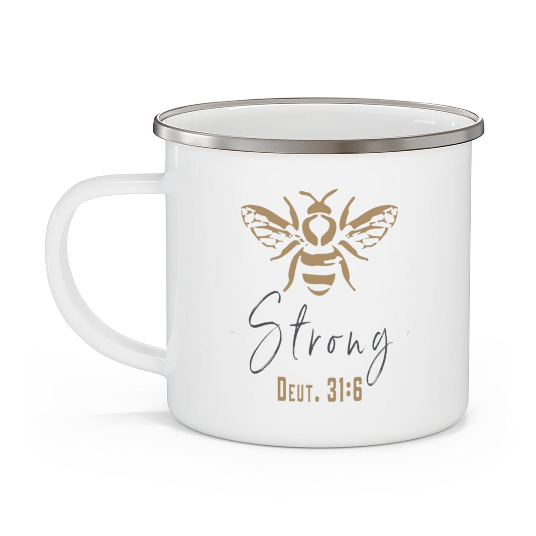 Be Strong Cup - Silver Rim - 12 oz