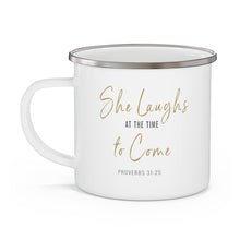 Load image into Gallery viewer, Prov 31:25 Cup silver edge
