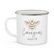 Load image into Gallery viewer, Be Courageous Cup - Silver Rim - 12 oz
